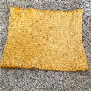Gold tube top
